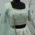 Light-green embroidered georgette semi stitched lehenga