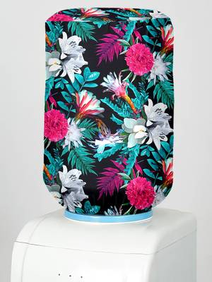 Blue Polyester  Water Dispenser Bottle Cover 2