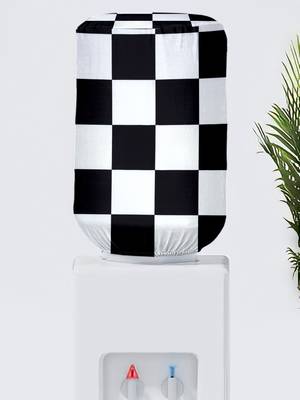 White Polyester  Water Dispenser Bottle Cover 1