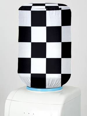 White Polyester  Water Dispenser Bottle Cover 2