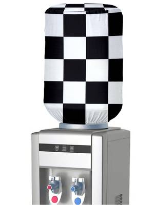 White Polyester  Water Dispenser Bottle Cover 5