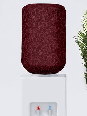 Maroon Polyester  Water Dispenser Bottle Cover 1