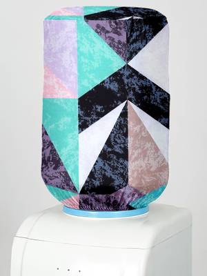 Blue Polyester  Water Dispenser Bottle Cover 2