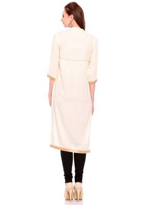 Cream embroidered rayon ethnic-kurtis 3