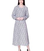White plain crepe ethnic-kurtis