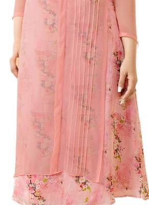 Pink embroidered georgette ethnic-kurtis 3