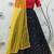 Navy Blue embroidered georgette semi stitched lehenga