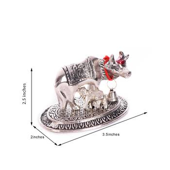 eCraftIndia Handcrafted Cow and Calf Figurine 3