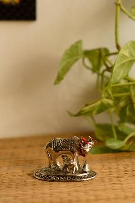 eCraftIndia Handcrafted Cow and Calf Figurine 4