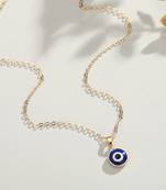 Turkish Evil Eye Design Pendant With Chain for Women and Girls