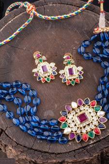 Multicolor agate necklaces