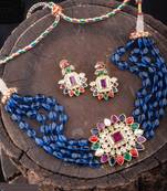 Multicolor agate necklaces