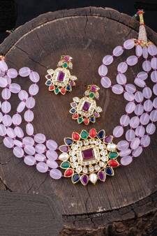 Multicolor agate necklaces