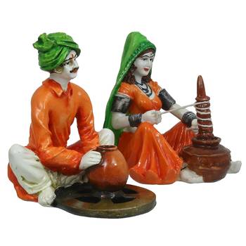 Karate Style Monk Buddha Smoke Backflow Cone Incense Holder DECORative Showpiece with 10 free Smoke Backflow 4