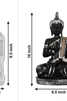 eCraftIndia Handcrafted DECORative Meditating Buddha