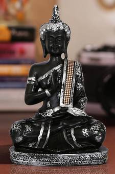 eCraftIndia Handcrafted DECORative Meditating Buddha