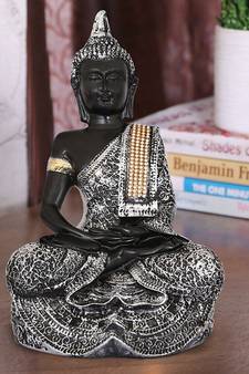 eCraftIndia Handcrafted DECORative Meditating Buddha