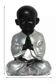e craft india lord buddha figurine - black sculpture
