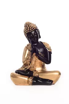 E Craft India Buddha Idol Brass Golden