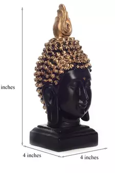eCraftIndia Elegant Gold Hair Buddha Head