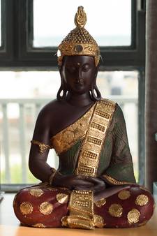 eCraftIndia Handcrafted Meditating Blessing Buddha