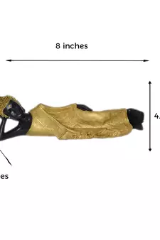 Ecraftindia Reclining Buddha Antique Showpiece 30x20