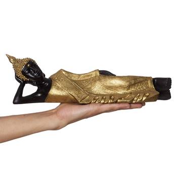 Ecraftindia Reclining Buddha Antique Showpiece 30x20 3