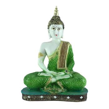 e craft india buddha showpiece green 24 cm 2