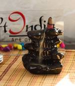 eCraftIndia Dropping Fountain Design DECORative Showpiece with 10 free Smoke Backflow Scented Cone Incenses