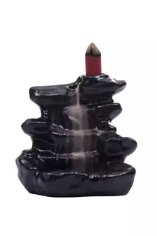 eCraftIndia Dropping Fountain Design DECORative Showpiece with 10 free Smoke Backflow Scented Cone Incenses