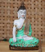 E Craft India Buddha Meditating Figurine Green 20 Inch