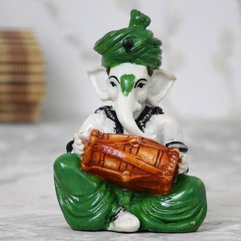 eCraftIndia Lord Ganesha playing Dholak 1