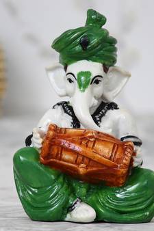 eCraftIndia Lord Ganesha playing Dholak