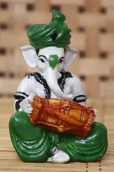 eCraftIndia Lord Ganesha playing Dholak