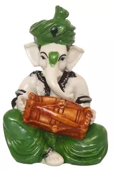 eCraftIndia Lord Ganesha playing Dholak