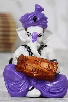 eCraftIndia Lord Ganesha playing Dholak