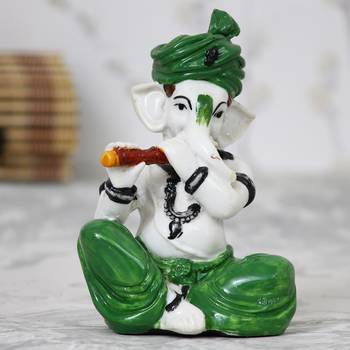 eCraftIndia Lord Ganesha playing Flute 1