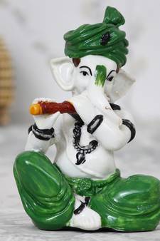 eCraftIndia Lord Ganesha playing Flute