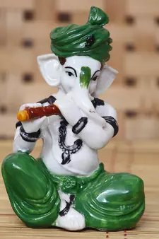 eCraftIndia Lord Ganesha playing Flute