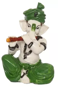 eCraftIndia Lord Ganesha playing Flute