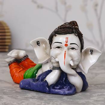 e craft india decorative lord ganesha blue 30x20cm 1