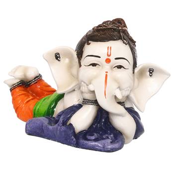 e craft india decorative lord ganesha blue 30x20cm 3