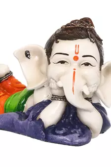 e craft india decorative lord ganesha blue 30x20cm