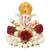 eCraftIndia Lord Ganesha Idol on DECORative Handcrafted Plate for Home and Car