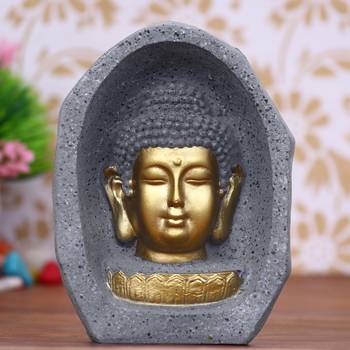 eCraftIndia Peaceful Lord Buddha Golden Statue 2