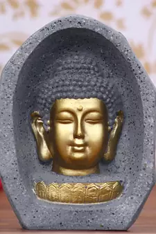 eCraftIndia Peaceful Lord Buddha Golden Statue