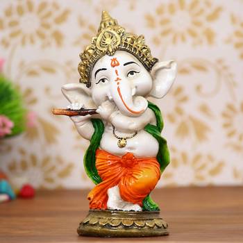 eCraftIndia Colorful Lord Ganesha Dancing Avatar DECORative Showpiece 1