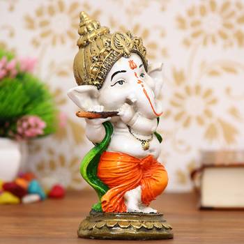 eCraftIndia Colorful Lord Ganesha Dancing Avatar DECORative Showpiece 2