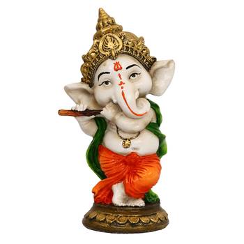eCraftIndia Colorful Lord Ganesha Dancing Avatar DECORative Showpiece 3