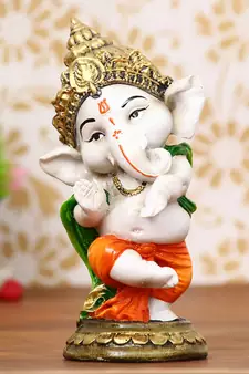 eCraftIndia Colorful Lord Ganesha Dancing Avatar DECORative Showpiece